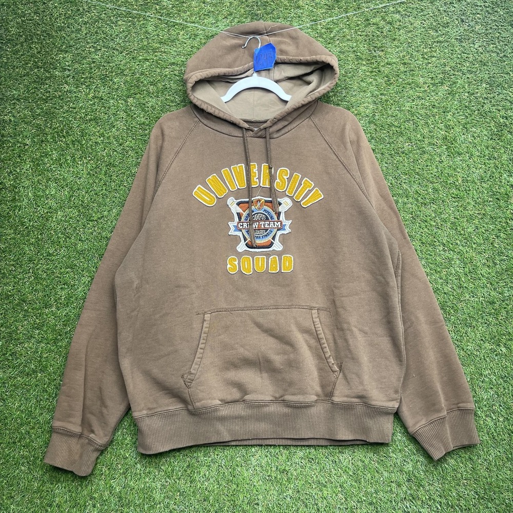 Urban Up Hoodie Mens Large Brown Pullover University Squad Campus Crew Team